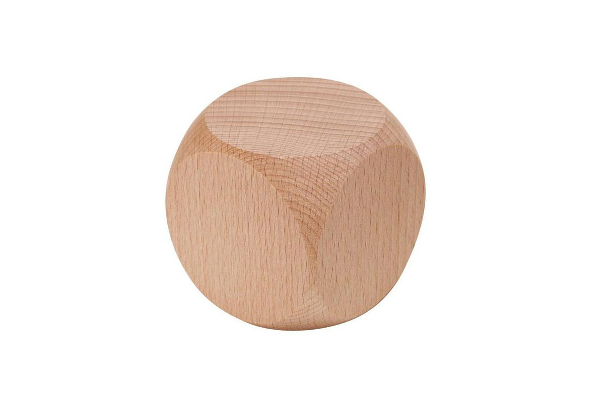 Dé en bois géants vierge 60mm
