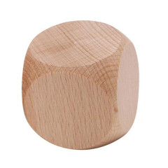 Dé en bois vierge 30mm