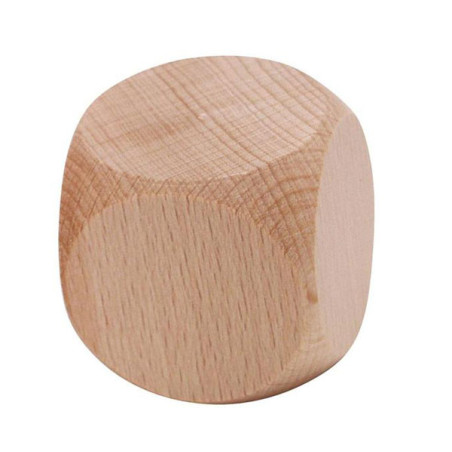 Dé en bois vierge 30mm