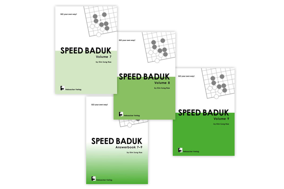 Speed Baduk vol 7,8,9 + answerbook (Kim Sung-Rae)