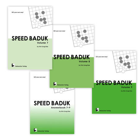 Speed Baduk vol 7,8,9 + answerbook (Kim Sung-Rae)