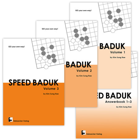 Speed Baduk vol 1,2,3 + answerbook (Kim Sung-Rae)