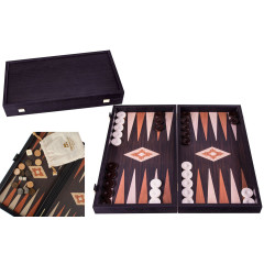 Backgammon aspect wengé 50cm