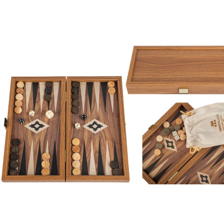 Backgammon aspect noyer 39cm