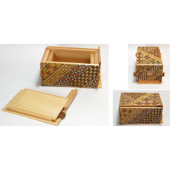 Boîte à secrets japonaise 5 sun 35 mouvements + tiroir secret