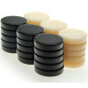 Pions de Backgammon nacre 26mm (noirs)