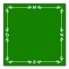 Tapis pro de bridge Vert (néoprène 78x78cm)