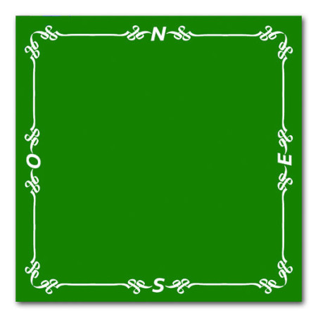 Tapis pro de bridge Vert (néoprène 78x78cm)