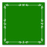 Tapis pro de bridge Vert (néoprène 78x78cm)