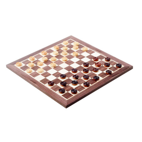 Jeu de Dames Noyer/Erable 29cm