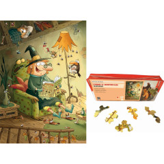 Gorbine et Monstrocalm - puzzle Michèle Wilson 24 pièces BOÎTE KRAFT