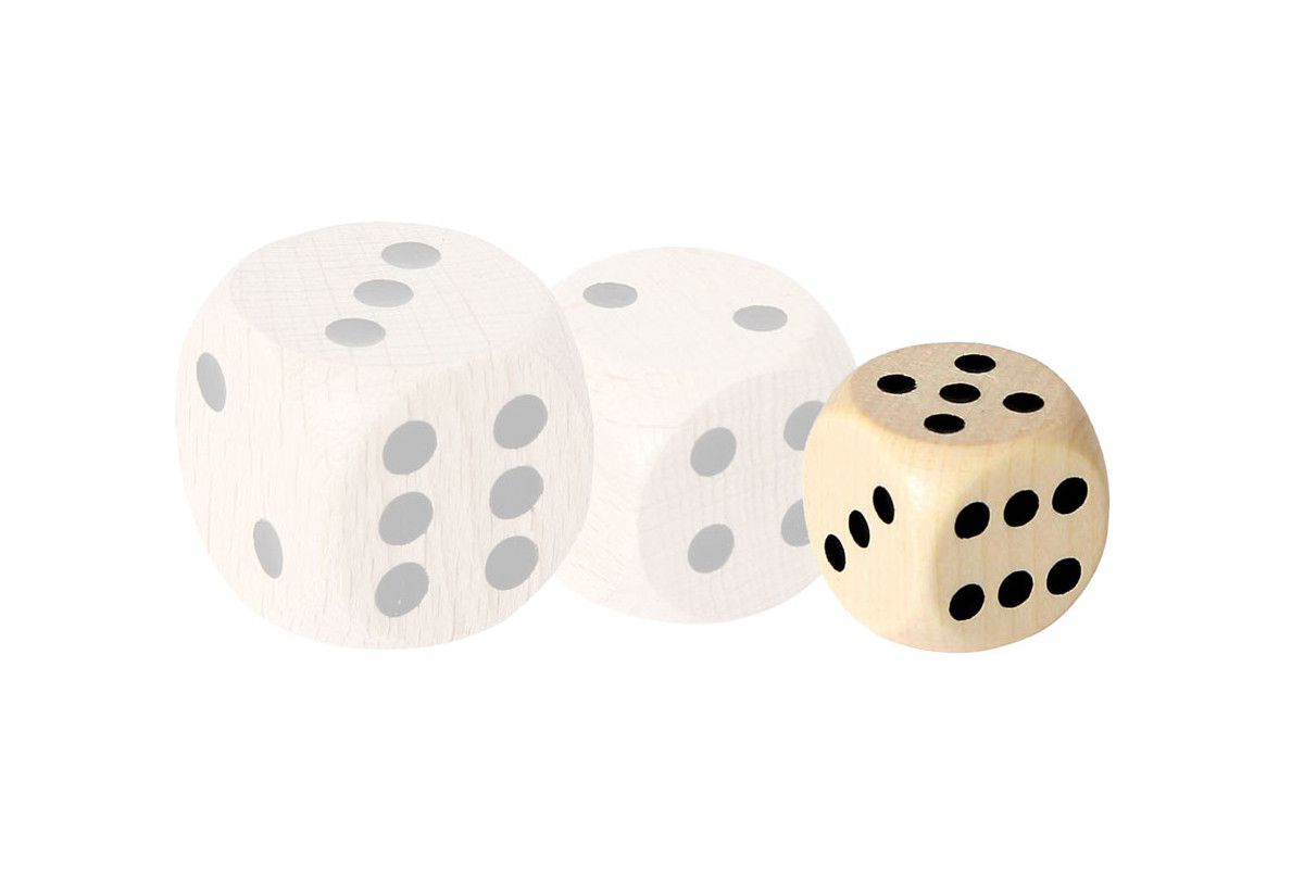Dé bois 20mm (4+1)