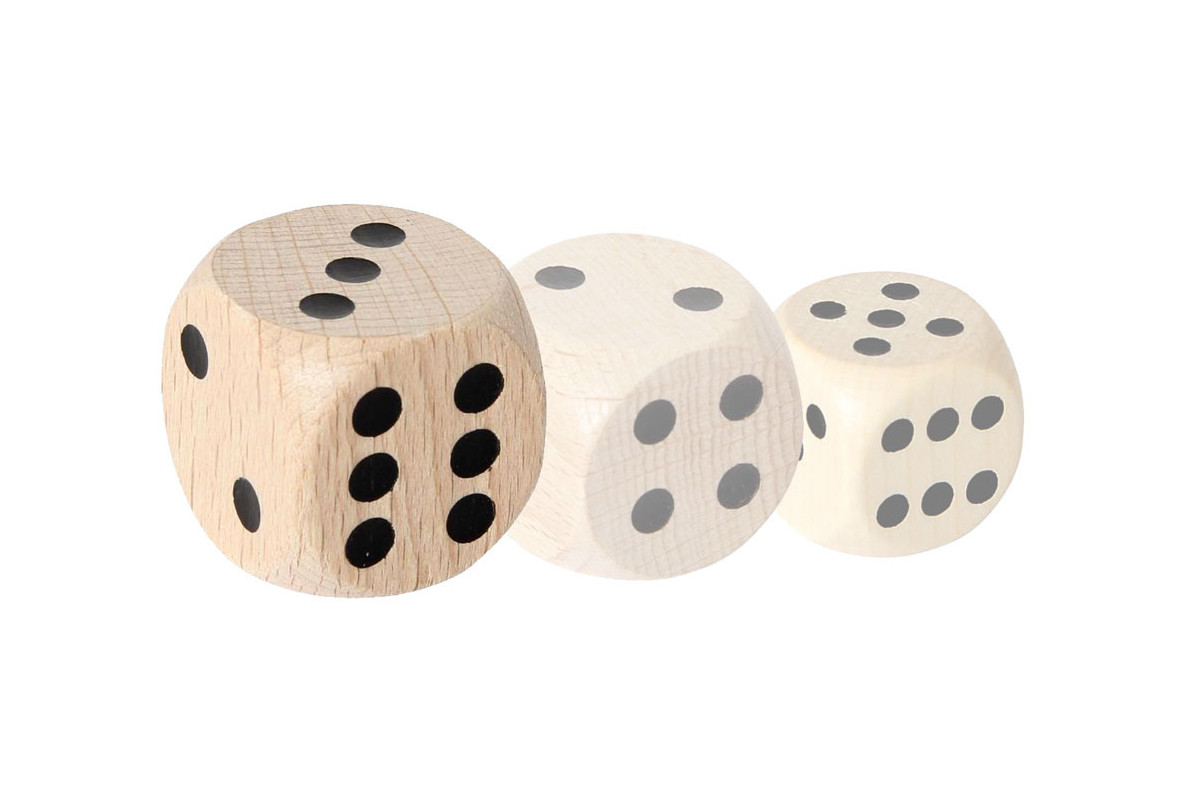 Dé bois 30mm