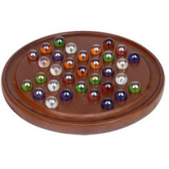 Solitaire 23 cm billes en verre (37 billes)