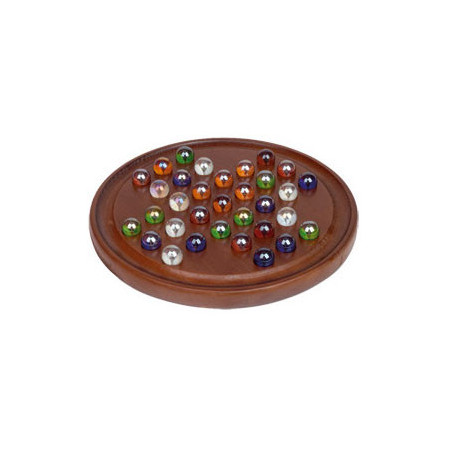 Solitaire 23 cm billes en verre (37 billes)