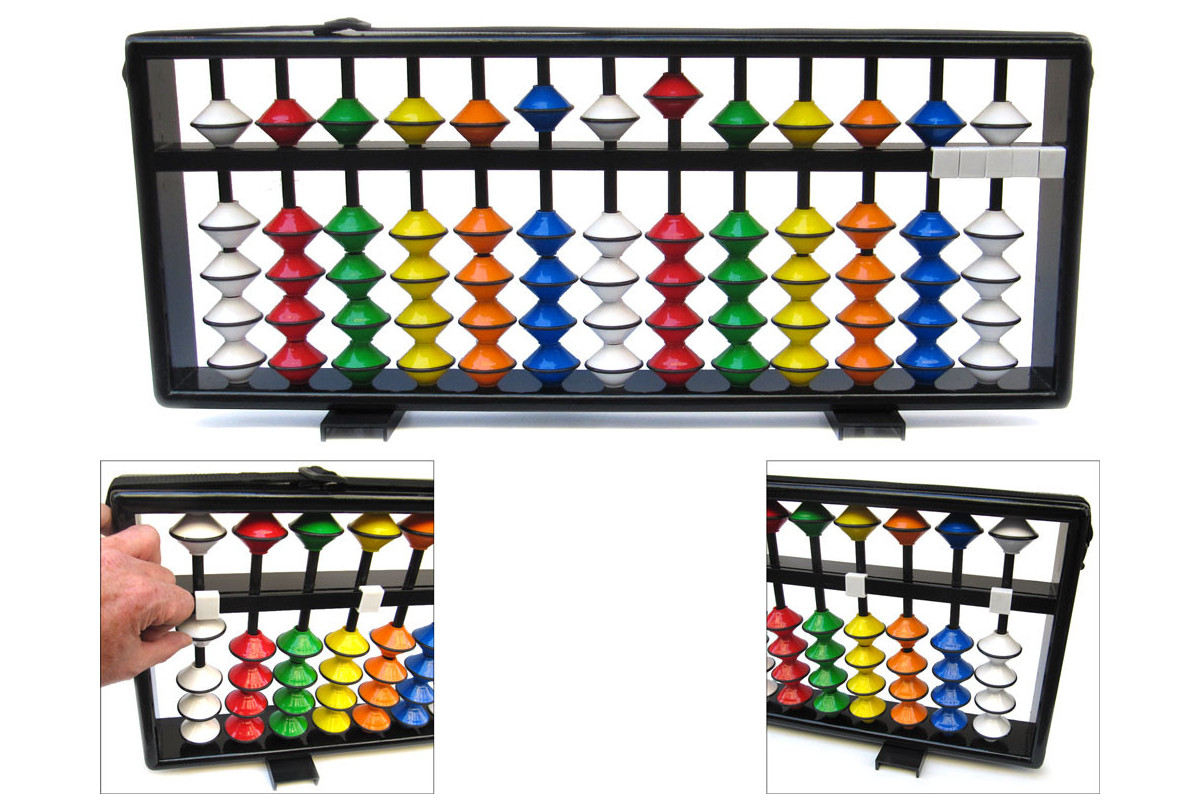 Soroban GÉANT 13 tiges multicolores