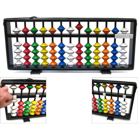 Soroban GÉANT 13 tiges multicolores