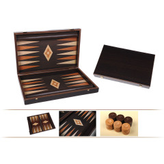 Backgammon aspect wengé 60cm