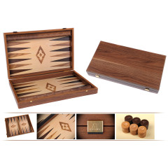 Backgammon aspect chêne 60cm