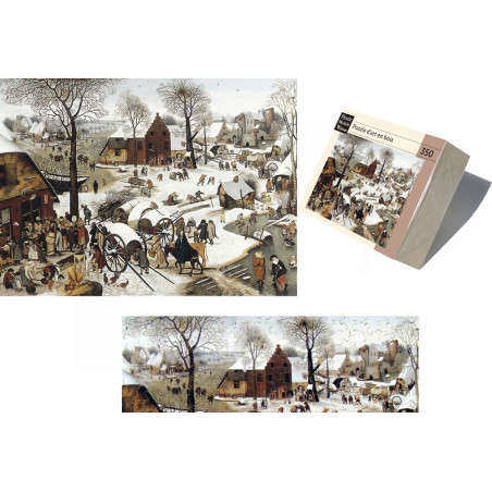 Le dénombrement de Bethléhem - Bruegel - puzzle Michèle Wilson 350 pièces