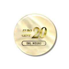 25 Jetons/fiches (rond nacré ivoire) Dal Negro valeur 20cts