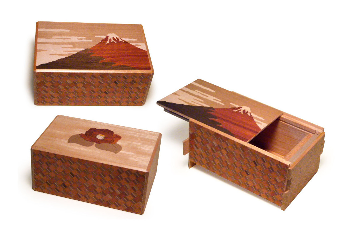 Boîte à secrets japonaise 5 sun 21 mouvements AKA FUJI