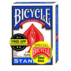 Bicycle Magic Short Deck dos bleu