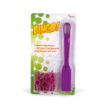 Kit Loto 100 jetons magnétiques + ramasse jetons
