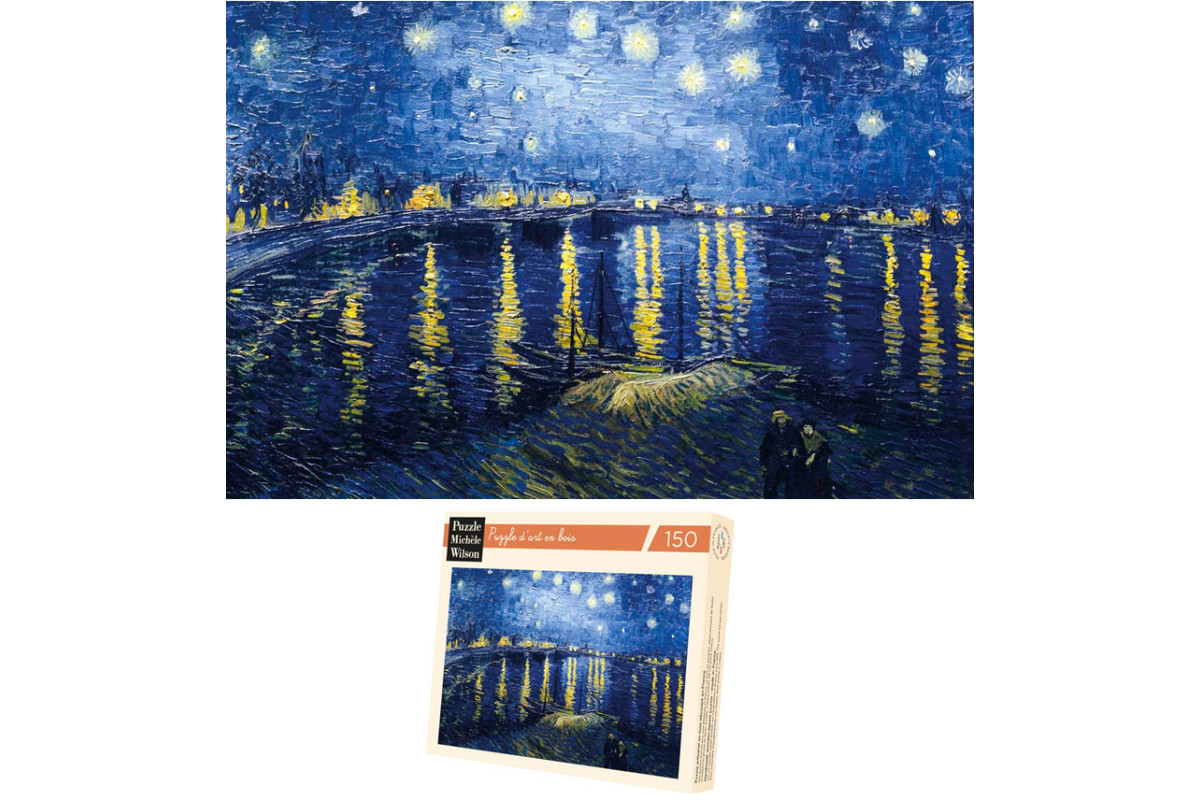 Nuit étoilée sur le Rhône - Van Gogh - puzzle Michèle Wilson 150 pièces