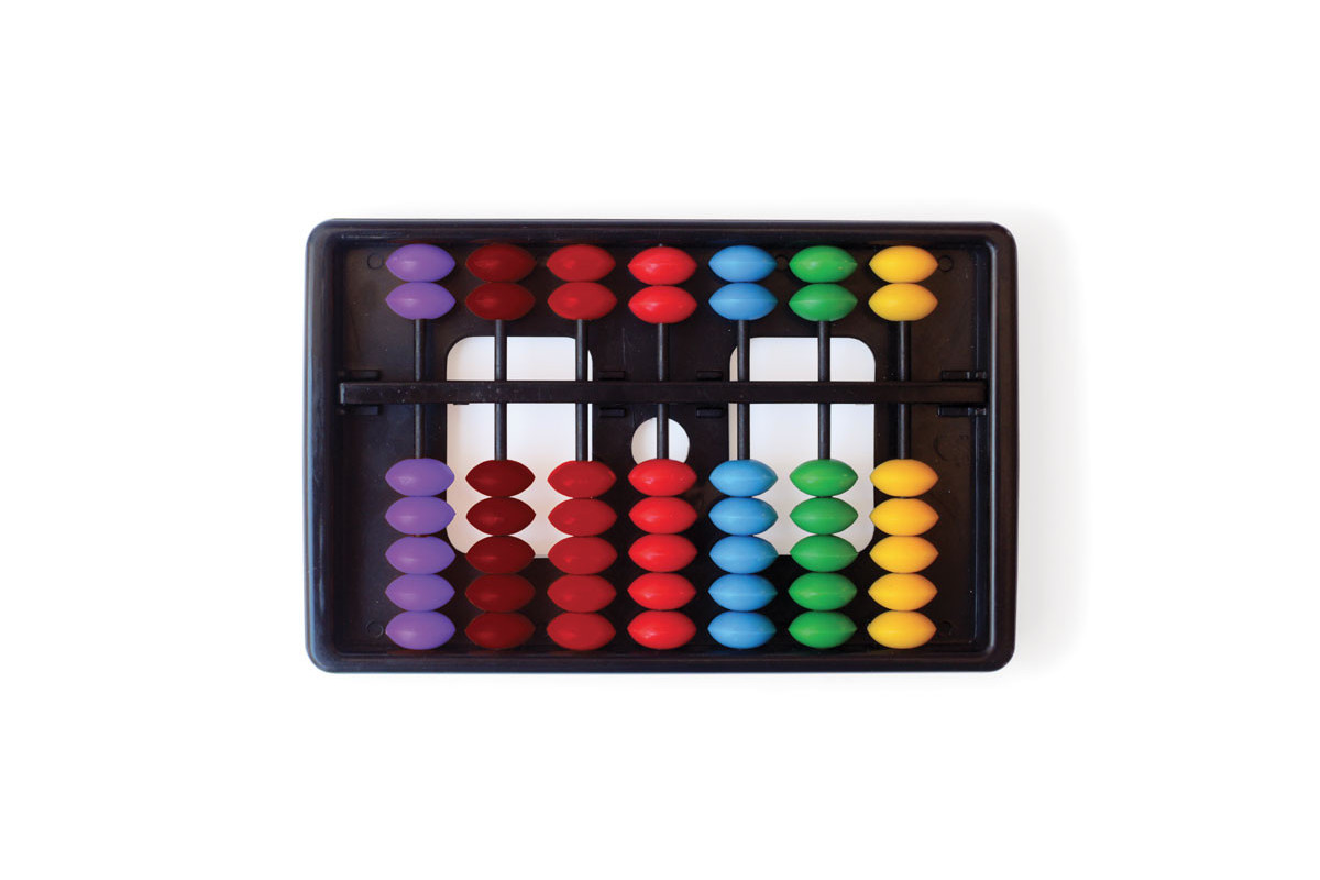 Boulier didactique (Suan Pan) 7 colonnes