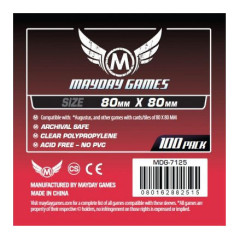100 Protège cartes 80x80mm (Mayday)