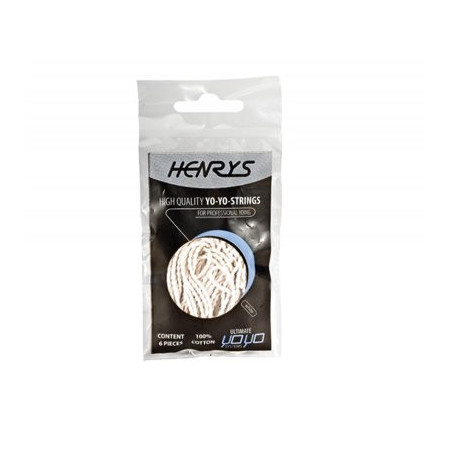 Ficelles Yoyo blanche Henry's (x6)