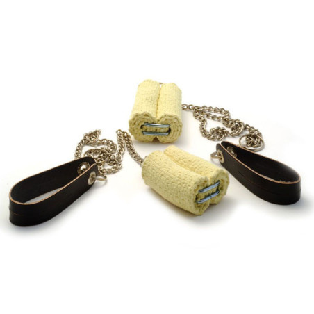 Chaîne Feu (Bolas/poï) mèche 5cm (la paire)