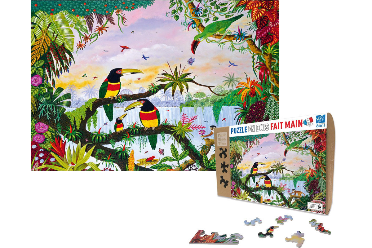La Jungle - Thomas - puzzle Michèle Wilson 100 pièces