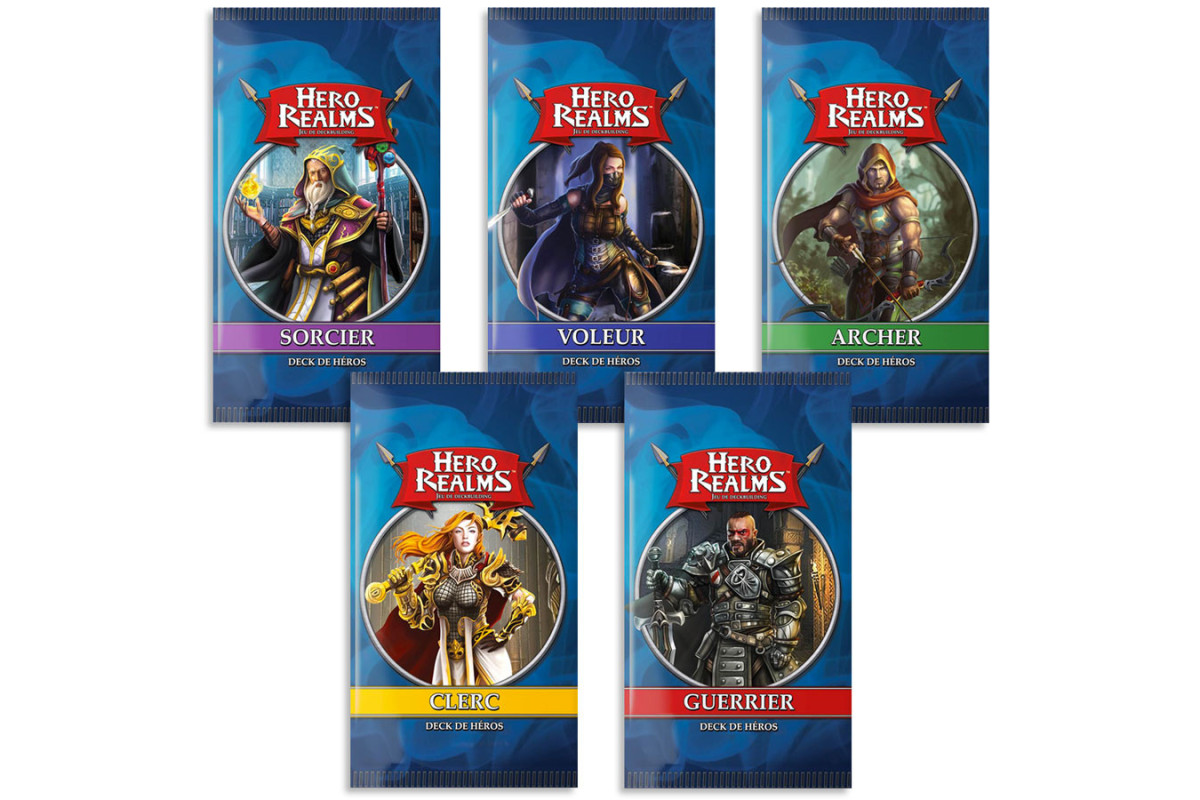 Hero Realms 5 x Decks de Héros