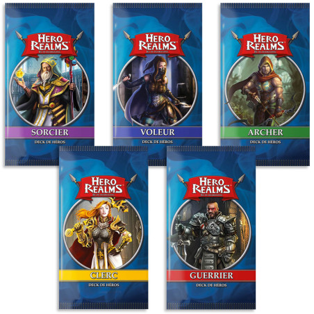 Hero Realms 5 x Decks de Héros