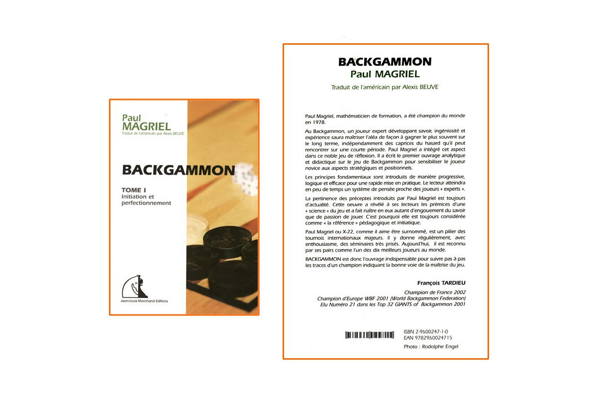 Magriel - Backgammon tome 1: Initiation et perfectionnement