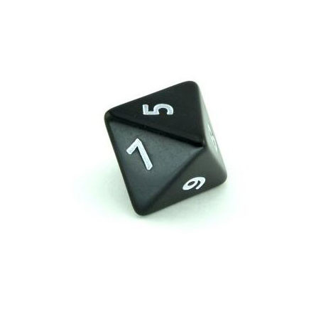 Dé Jumbo 8 faces Opaque