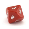 Dé Jumbo 10 faces Opaque