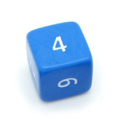 Dé Jumbo 6 faces Opaque