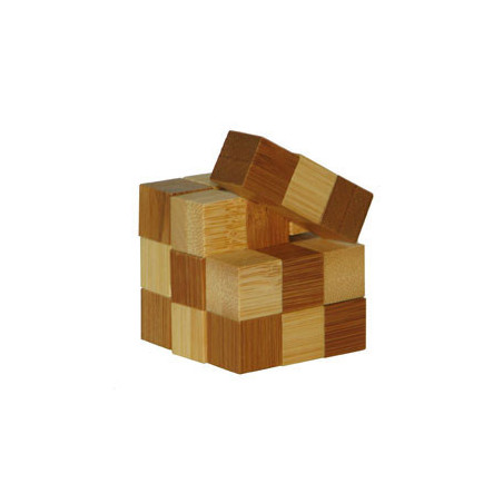 Mini Casse-tête bambou Snake Cubes**