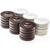 Pions de Backgammon standard 26mm brun