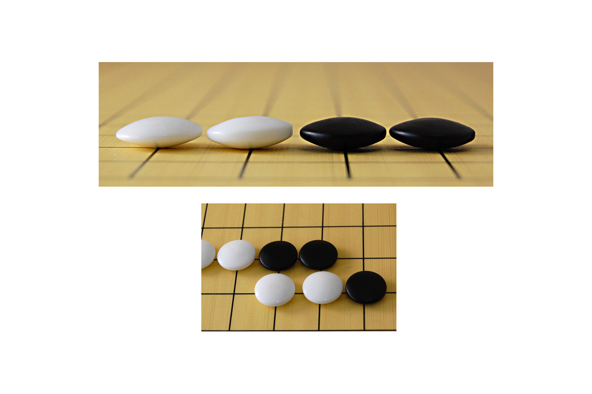 Pierres de Go en verre 7x20mm (2x180)