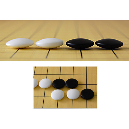 Pierres de Go en verre 7x20mm (2x180)