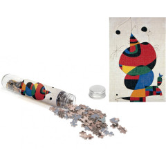 Micropuzzle Femme, oiseau, étoile - Miro