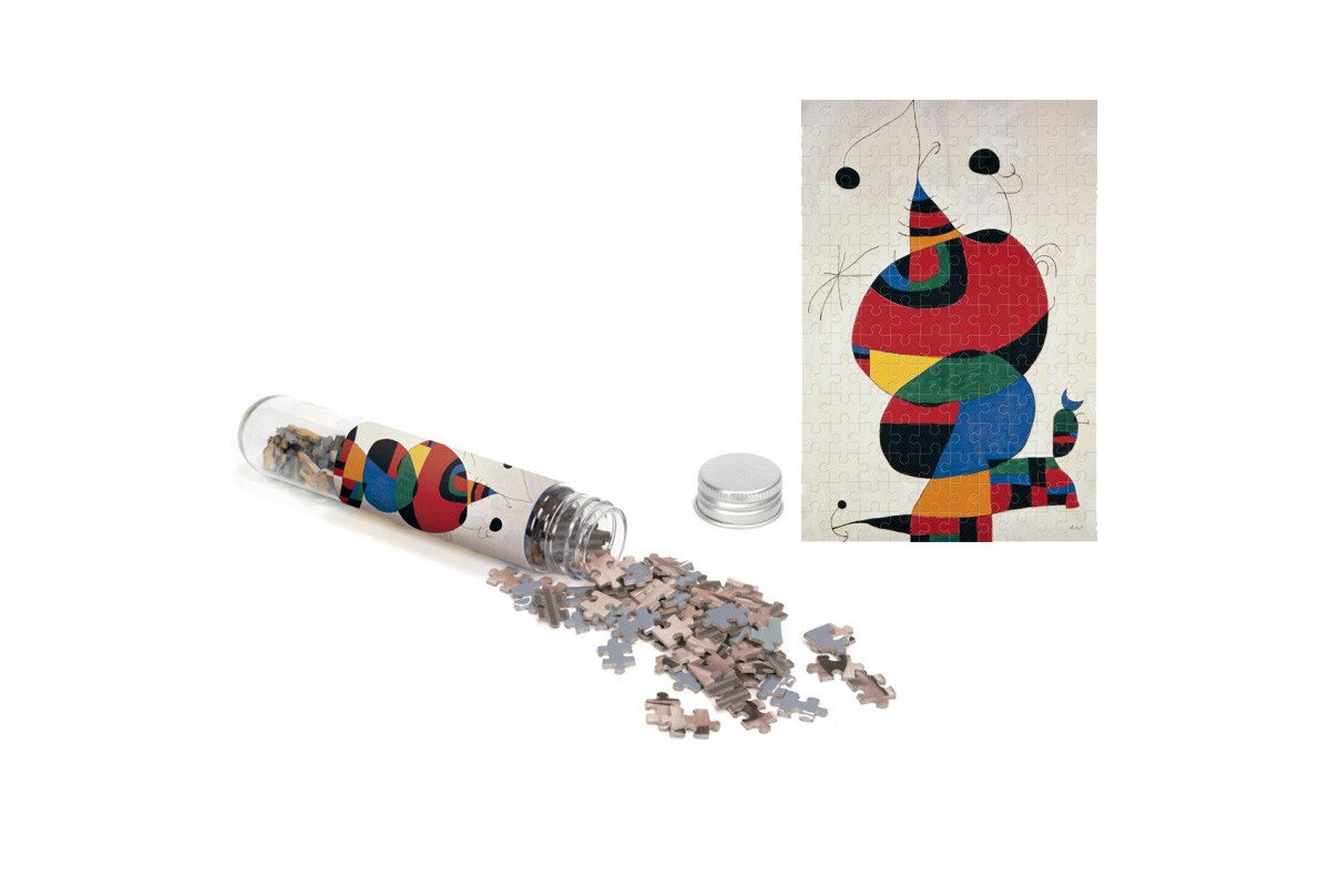 Micropuzzle Femme, oiseau, étoile - Miro