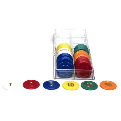 60 Jetons de roulette plastique 25mm