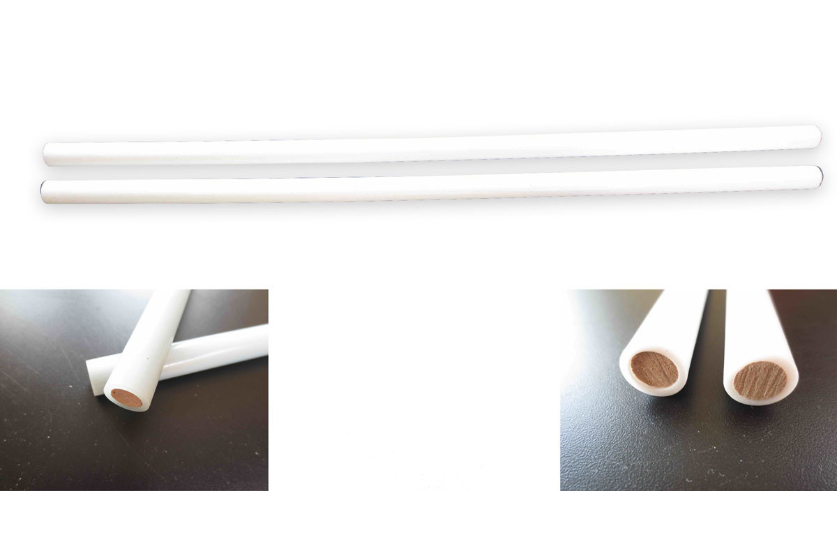 Paire de baguettes golo 13mm blanche