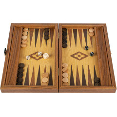 Backgammon aspect chêne 45cm