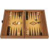 Backgammon aspect chêne 45cm